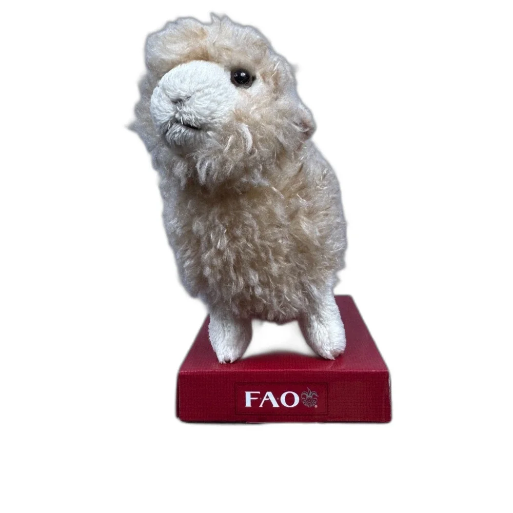 Vintage FAO Schwarz Sherpa Lamb Sheep Stuffed Animal 2011 Coquette Nursery Core
